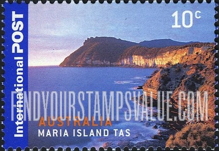FindYourStampsValue: Islands: Maria Island, Tasmania