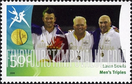 FindYourStampsValue: Medalists at Commonwealth Games: Men’s triples lawn bowling team