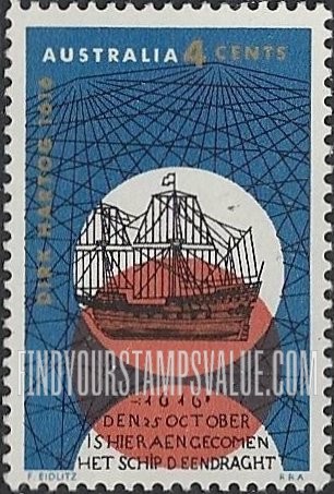 FindYourStampsValue: Dutch Sailing Ship, 17th Century