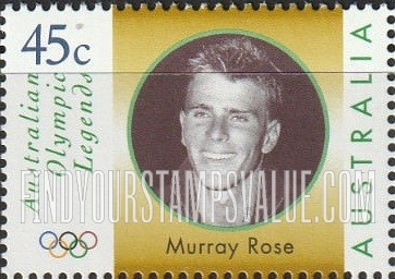 FindYourStampsValue: Legends Type of 1997: Murray Rose