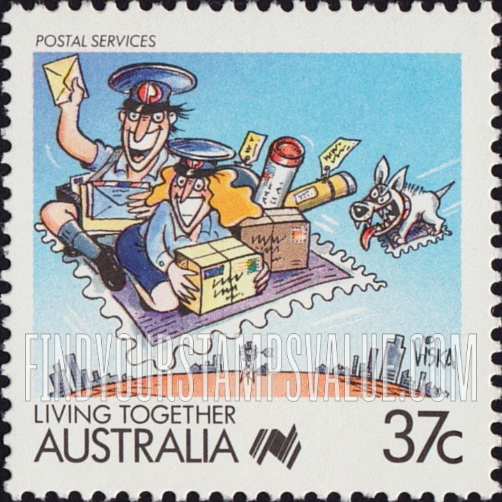 FindYourStampsValue: Living Together: Postal services