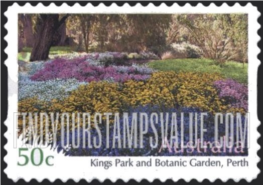FindYourStampsValue: Botanical Gardens: Kings Park and Botanic Gardens, Perth