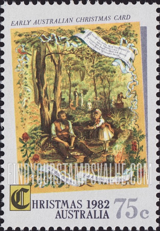 FindYourStampsValue: Christmas: 1st Australian Christmas cards, 1881
