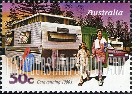 FindYourStampsValue: Trailer Campers: 1980s