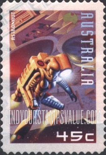 FindYourStampsValue: Space: Astronaut, vertical