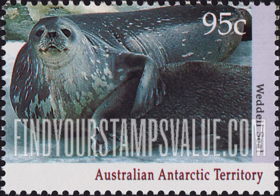 FindYourStampsValue: AUSTRALIAN ANTARCTIC TERRITORY - Regional Wildlife: Weddell seal