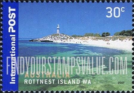 FindYourStampsValue: Islands: Rottnest Island, Western Australia