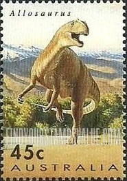 FindYourStampsValue: Dinosaurs: Allosaurus