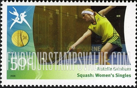 FindYourStampsValue: Medalists at Commonwealth Games: Natalie Grinham