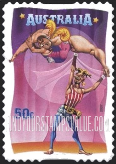 FindYourStampsValue: Circus Performers: Acrobats