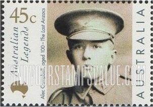FindYourStampsValue: Legends Type of 1997: Alec Campbell