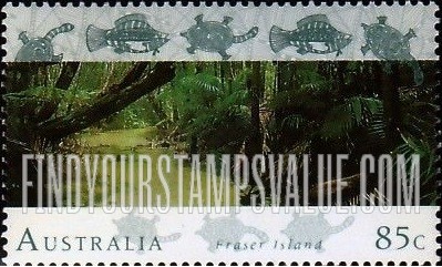 FindYourStampsValue: World Heritage Sites in Australia: Fraser Island