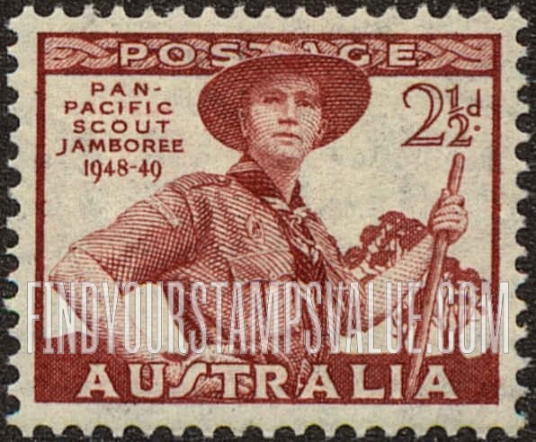 FindYourStampsValue: Scout in Uniform