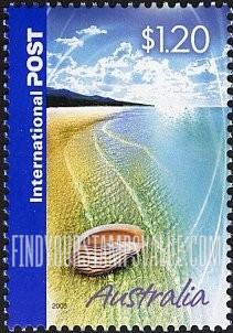 FindYourStampsValue: Shell on Beach