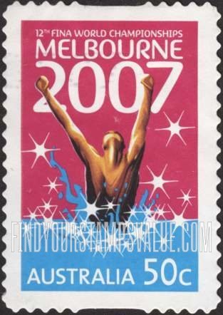 FindYourStampsValue: 12th FINA World Swimming Championships, Melbourne