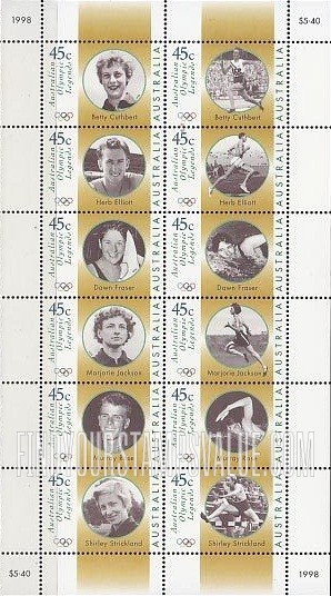 FindYourStampsValue: Legends Type of 1997