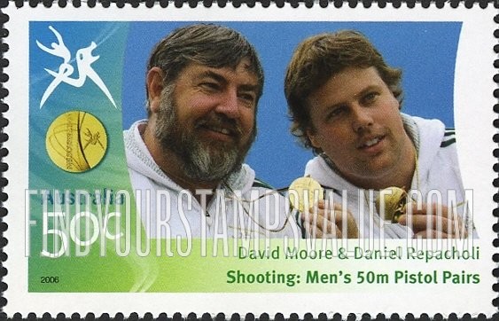 FindYourStampsValue: Medalists at Commonwealth Games: David Moore & Daniel Repacholi