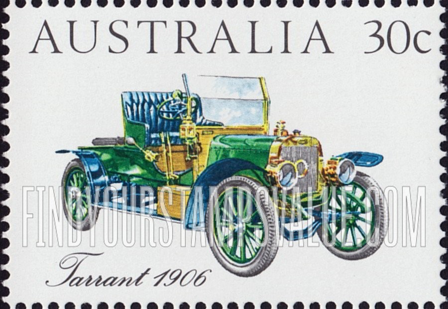 FindYourStampsValue: Australian-made vintage cars: Tarrant, 1906
