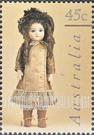 FindYourStampsValue: Doll in brown outfit