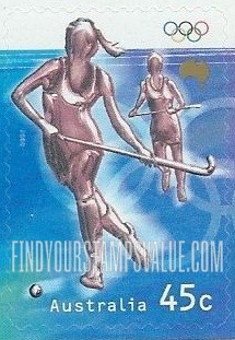 FindYourStampsValue: Olympic Sports: Women’s field hockey