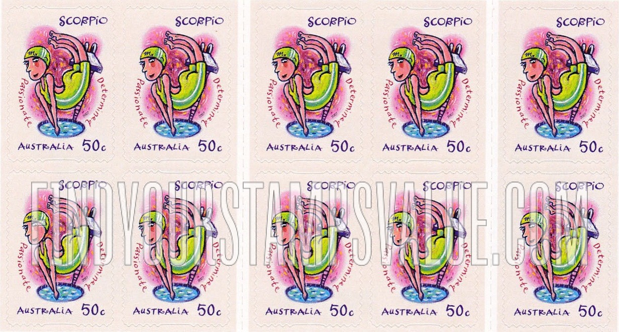 FindYourStampsValue: Signs of the Zodiac: Scorpio