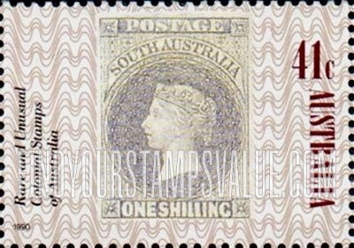 FindYourStampsValue: Penny Black 150th Anniversary: South Australia #4