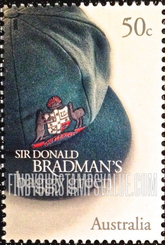 FindYourStampsValue: Sports Memorabilia: Sir Donald Bradman’s cricket cap