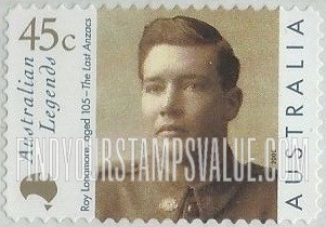 FindYourStampsValue: Legends Type of 1997: Roy Longmore