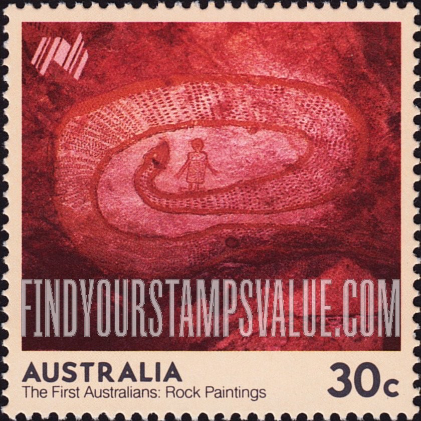 FindYourStampsValue: European Settlement Bicentenary: Rock Python, Western Australia