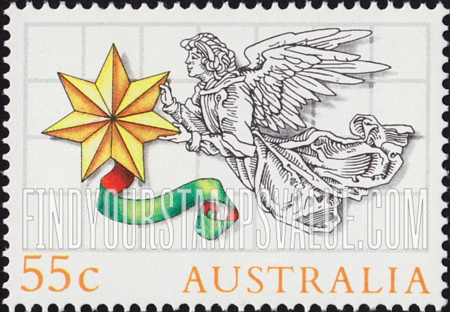 FindYourStampsValue: Christmas Type of 1985: Angel with star