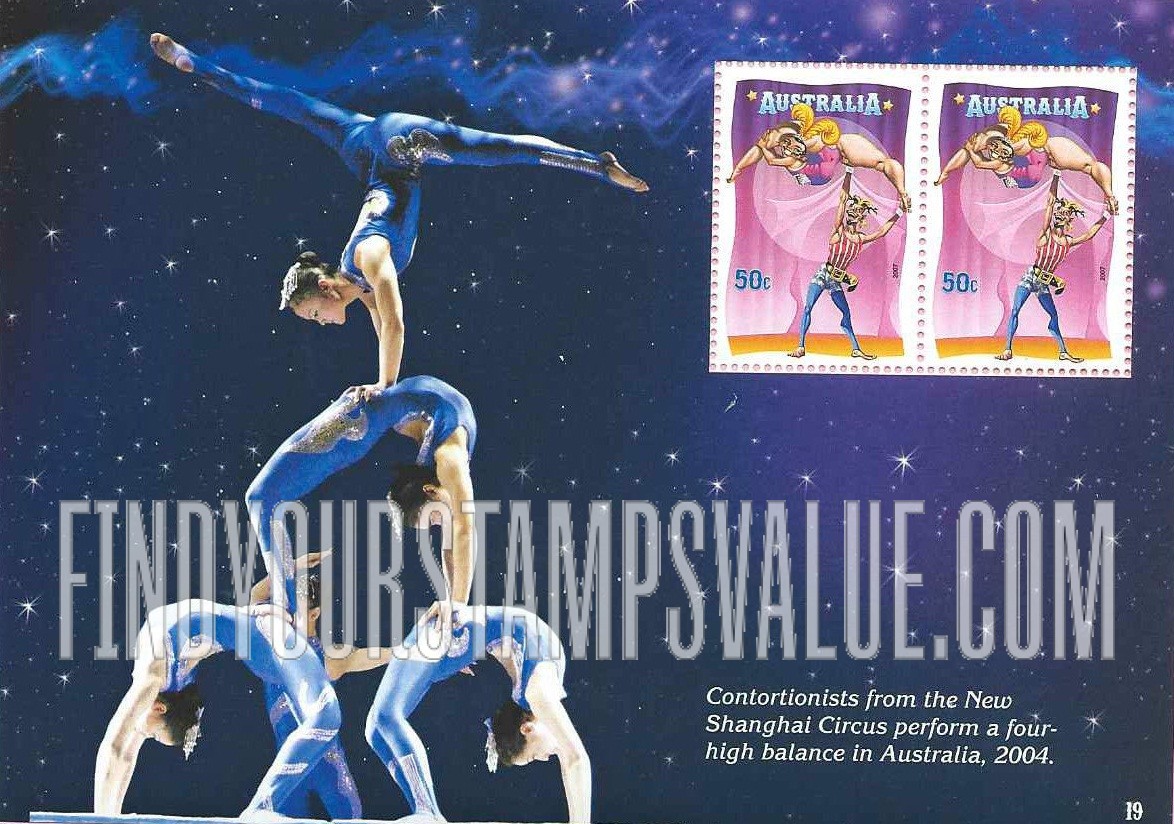 FindYourStampsValue: Circus Performers: Acrobats