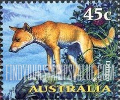 FindYourStampsValue: Nocturnal Animals: Dingo