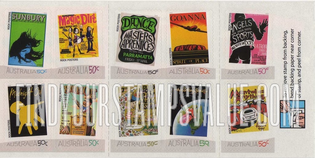 FindYourStampsValue: Rock Posters