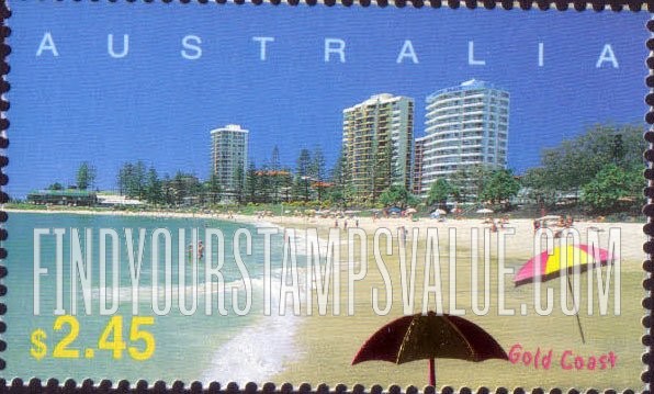 FindYourStampsValue: Tourist Attractions: Beach, Gold Coast