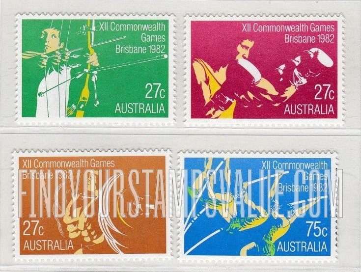 FindYourStampsValue: 12th Commonwealth Games, Brisbane, September 30-Octomber 9