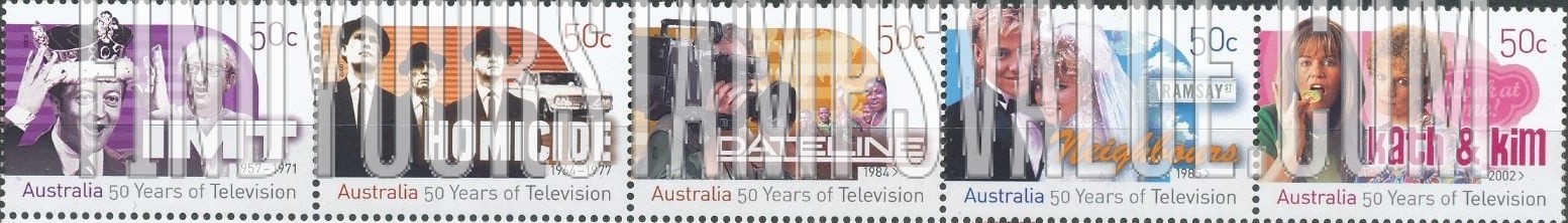 FindYourStampsValue: Television in Australia, 50th Anniversary