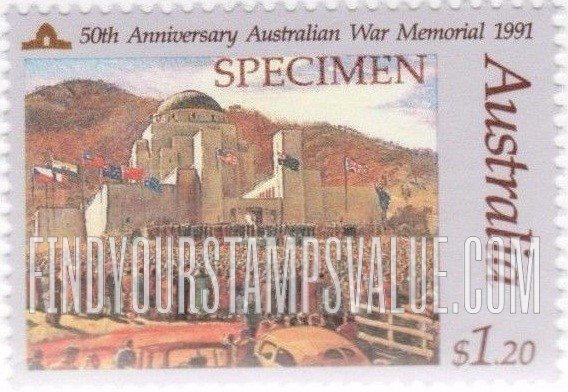 FindYourStampsValue: Australian War Memorial, Canberra
