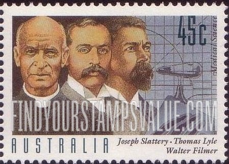 FindYourStampsValue: Australian Medical Discoveries: Joseph Slattery, Thomas Lyle, Walter Filmer, x-ray pioneers