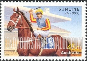 FindYourStampsValue: Race Horses: Sunline