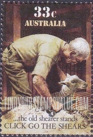 FindYourStampsValue: Lines from the song: Old shearer stands
