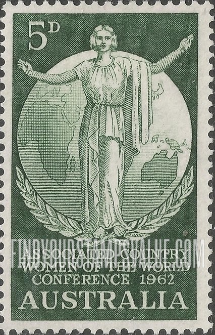 FindYourStampsValue: Woman and Globe