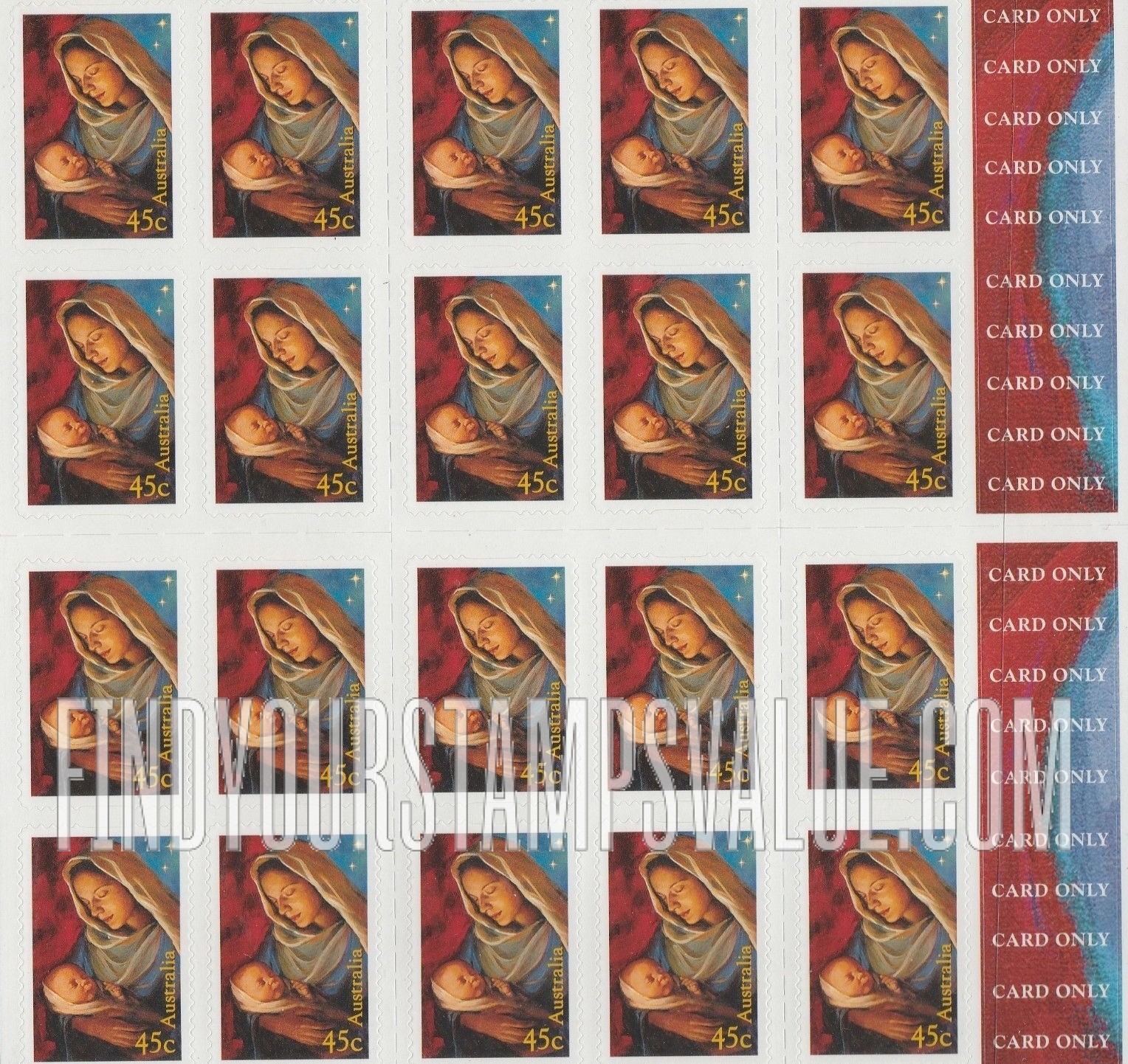 FindYourStampsValue: Christmas: Madonna and Child