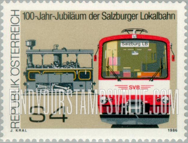 FindYourStampsValue: Salzburg Local Railway, Centenary