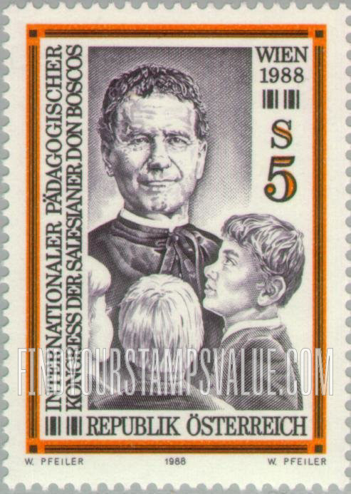 FindYourStampsValue: International Education Congress of Salesian Fathers: St. John Bosco, children