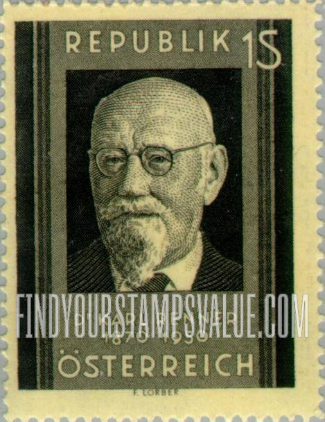 FindYourStampsValue: President Karl Renner
