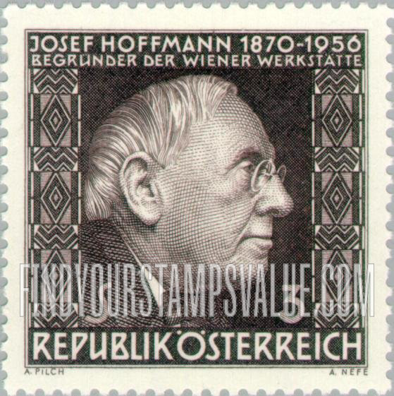 FindYourStampsValue: Josef Hoffmann (1870-1956), Architect