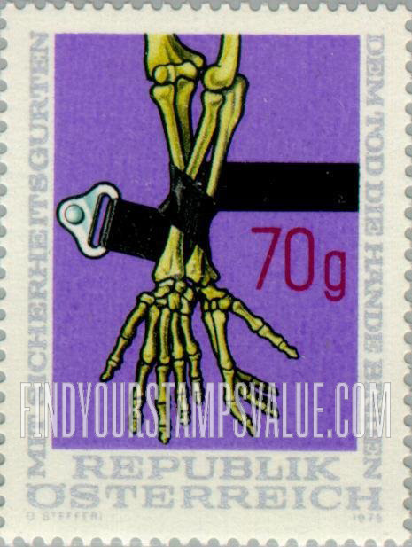 FindYourStampsValue: Safety Belt and Skeleton Arms
