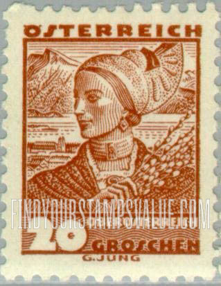FindYourStampsValue: Republic, Costumes of various districts: Upper Austria
