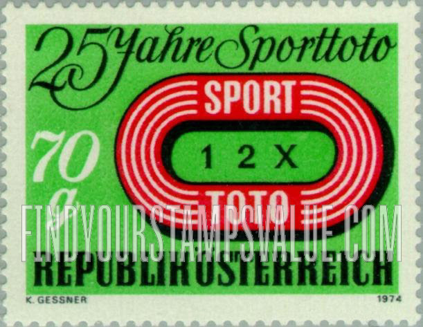 FindYourStampsValue: Austrian Sports Pool Emblem