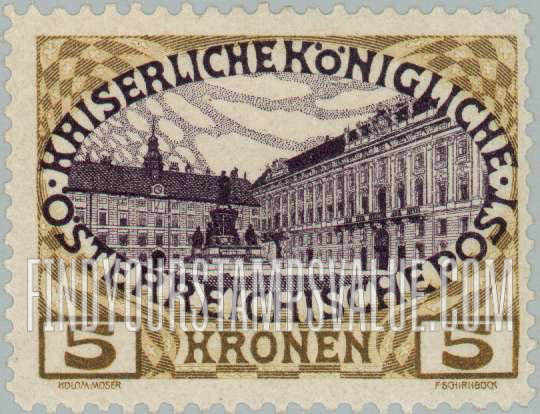 FindYourStampsValue: For Austria only: Hofburg, Vienna